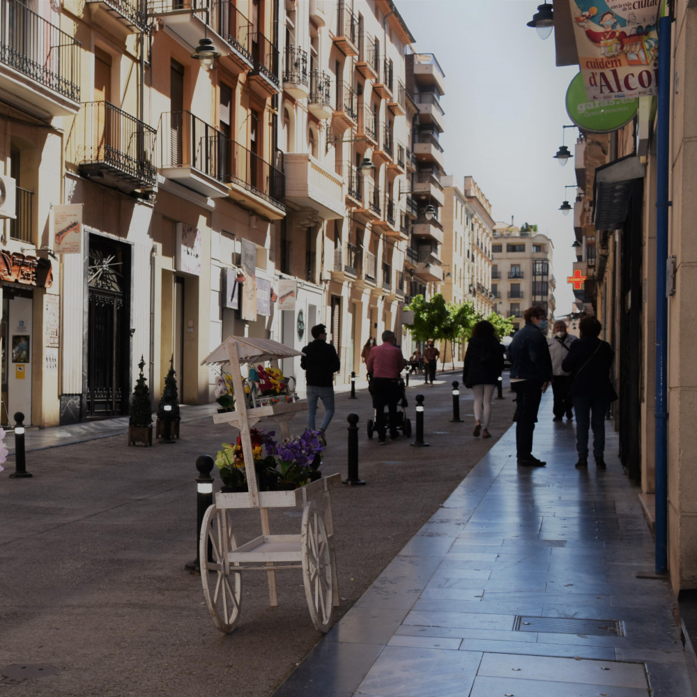 Fotografia del carrer Sant Llorenç